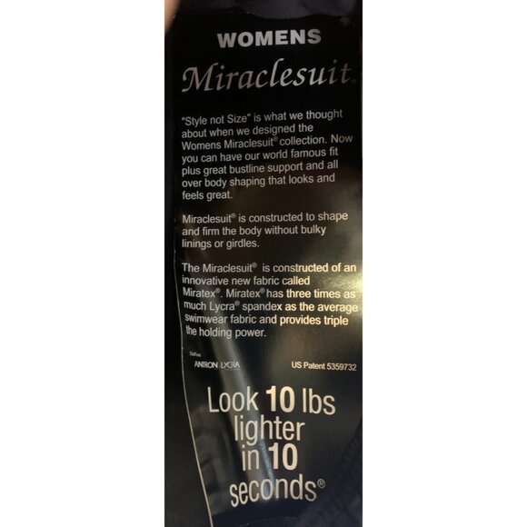 Miraclesuit High Waist Swimsuit Bottoms Women's Size 22W NEW Black Tummy Control - Picture 3 of 7